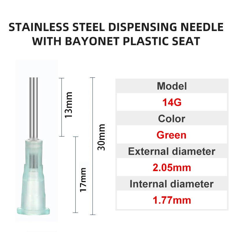 Blunt Luer Dispensing Needle 14g 0.5inch 