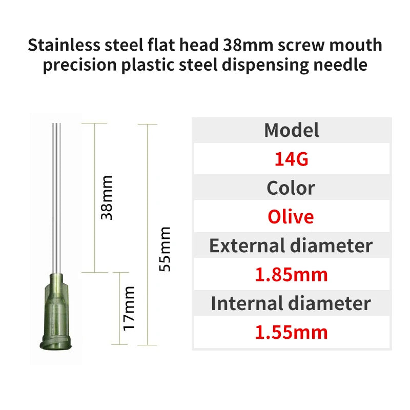 Blunt Luer Dispensing Needle 14g 1.5inch