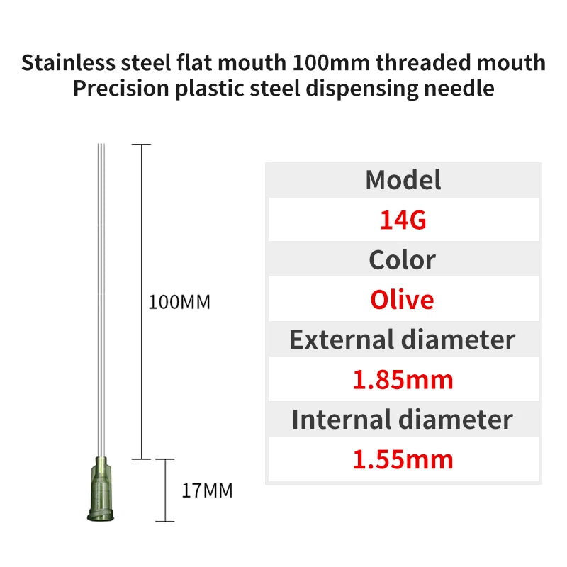 Blunt Luer Dispensing Needle 14g 4inch