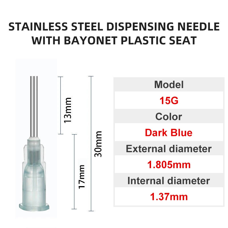 Blunt Luer Dispensing Needle 15g 0.5inch 