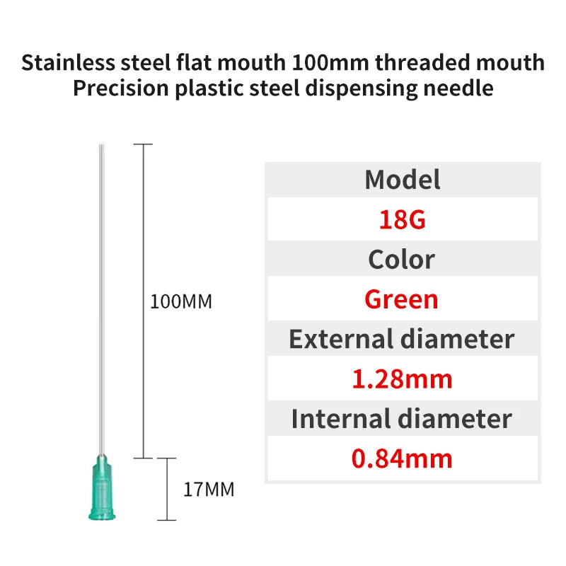 Blunt Luer Dispensing Needle 18g 4inch