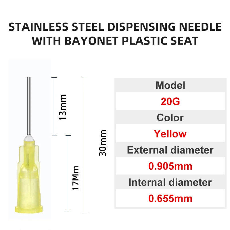 Blunt Luer Dispensing Needle 20g 0.5inch 