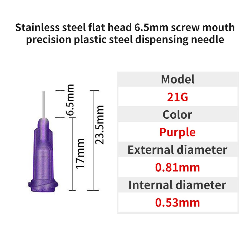 Blunt Luer Dispensing Needle 21g 0.25inch b