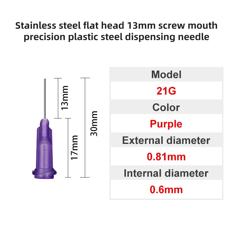 Blunt Luer Dispensing Needle 21g 0.5inch c