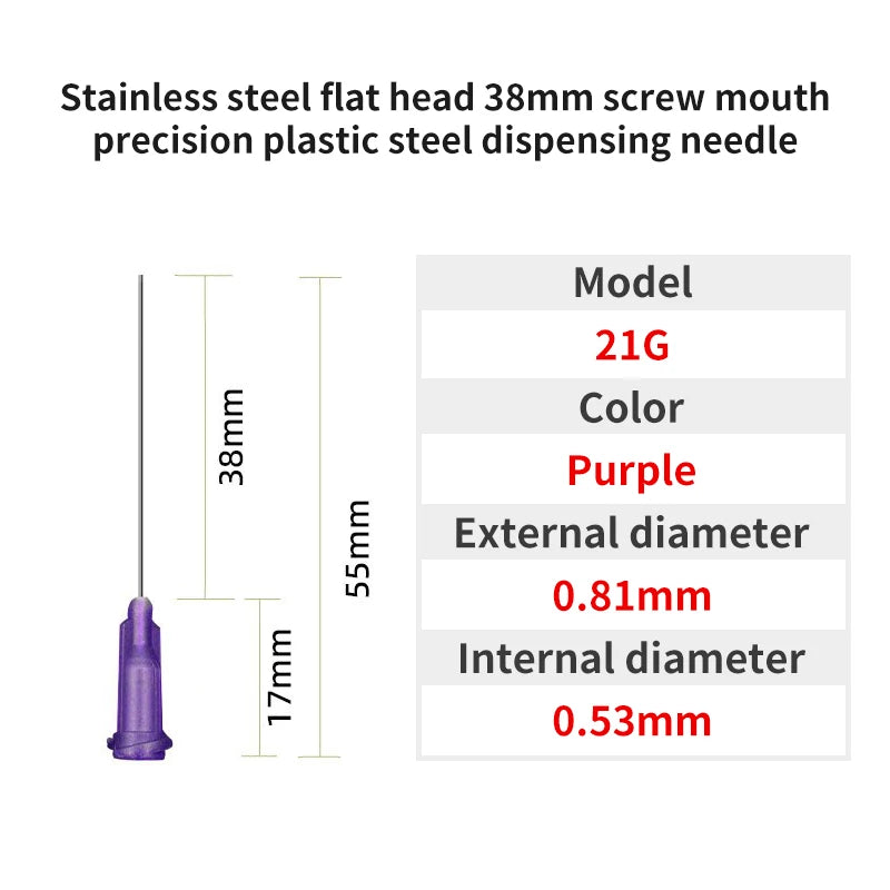 Blunt Luer Dispensing Needle 21g 1.5inch