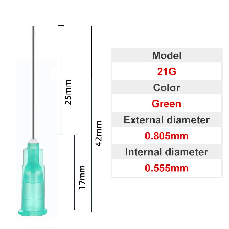 Blunt Luer Dispensing Needle 21g 1inch 