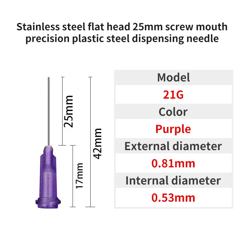 Blunt Luer Dispensing Needle 21g 1inch c