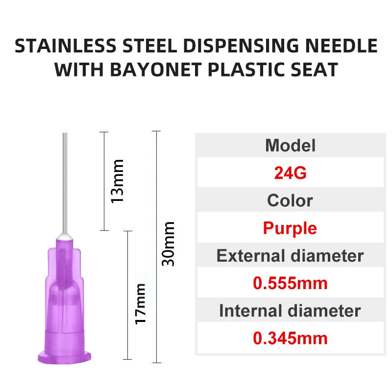 Blunt Luer Dispensing Needle 24g 0.5inch 