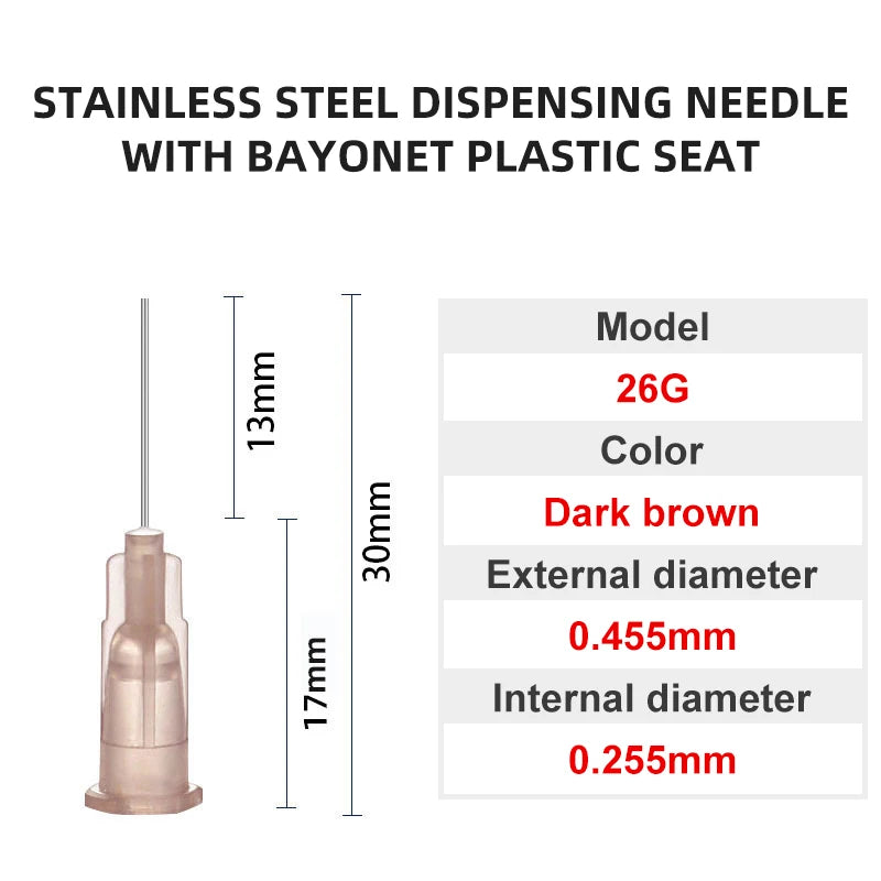 Blunt Luer Dispensing Needle 26g 0.5inch 