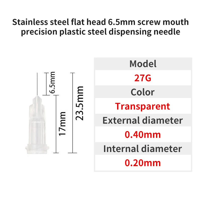 Blunt Luer Dispensing Needle 27g 0.25inch b