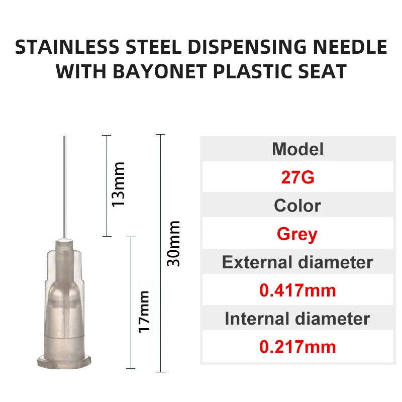 Blunt Luer Dispensing Needle 27g 0.5inch 