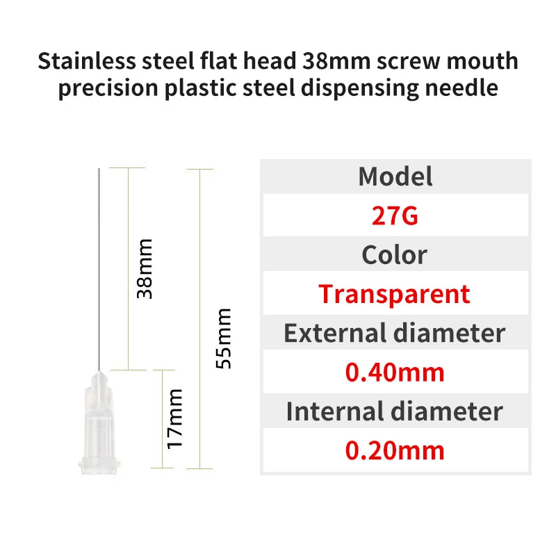 Blunt Luer Dispensing Needle 27g 1.5inch