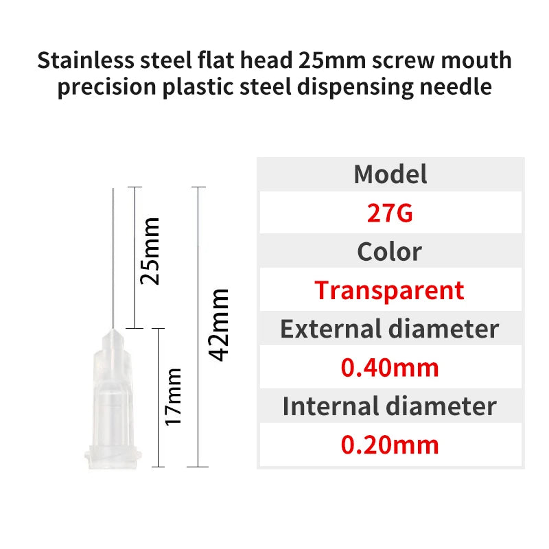 Blunt Luer Dispensing Needle 27g 1inch c