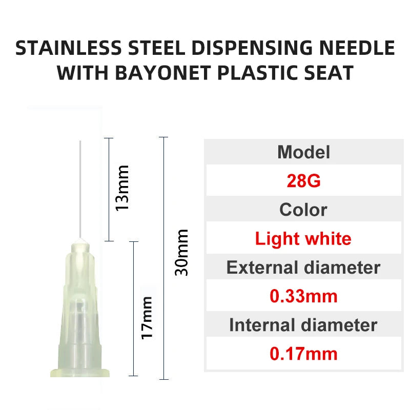 Blunt Luer Dispensing Needle 28g 0.5inch 