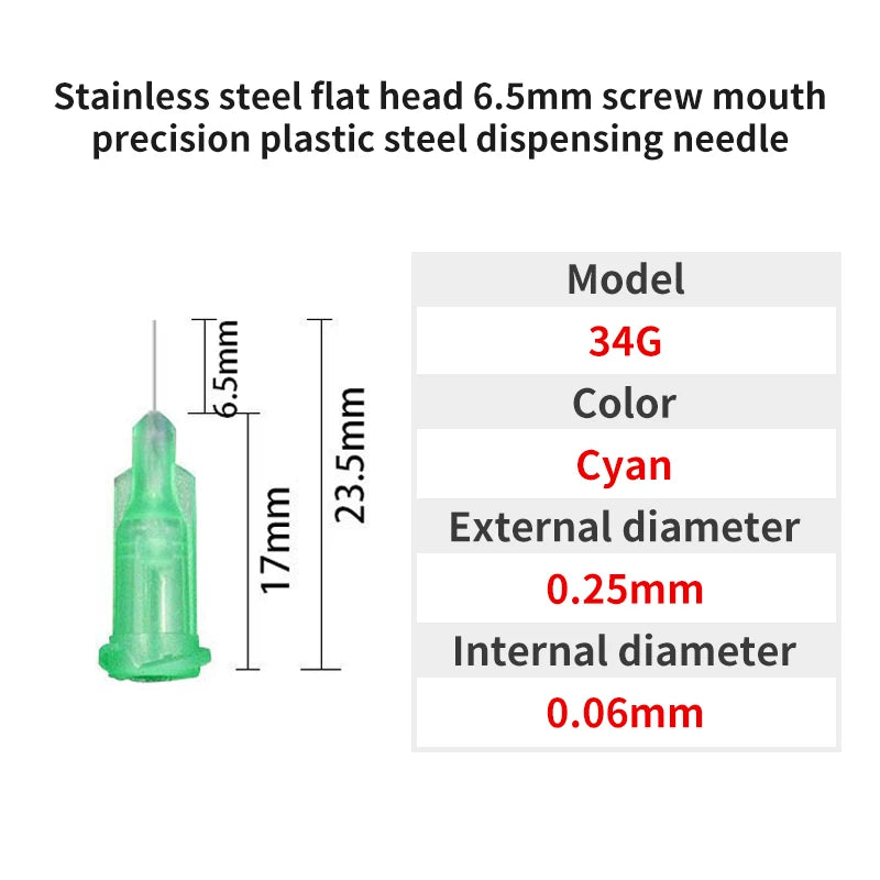 Blunt Luer Dispensing Needle 34g 0.25inch b