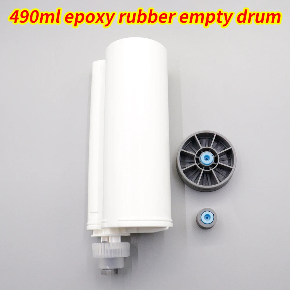 Empty double-barrel syringe 490ml AB two-component epoxy glue Empty barrel 10:1 mixing ratio epoxy resin tool