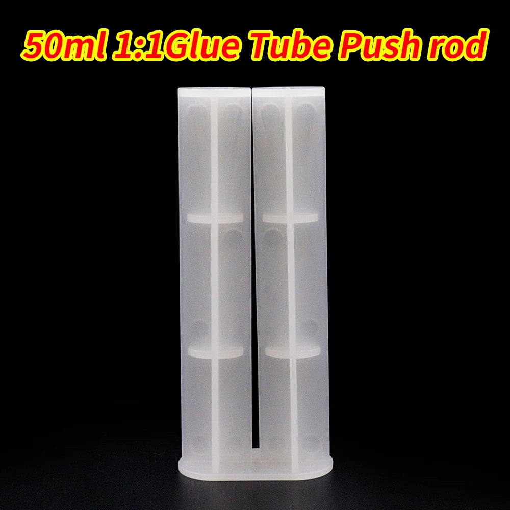 5pcs 50ml AB Glue Tube Push Rod  Manual Push Rod 1:1, 2:1, 10:1 AB Glue Dual-component Manual Push Rod for AB Glue Dispensing